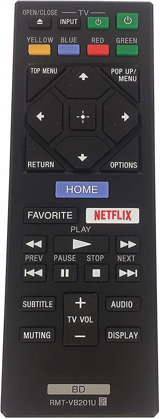 RMT-VB201U Remote Control for Sony Blu-ray DVD Player Remote Control BDP-BX370 BDP-S1700 BDP-S3700.