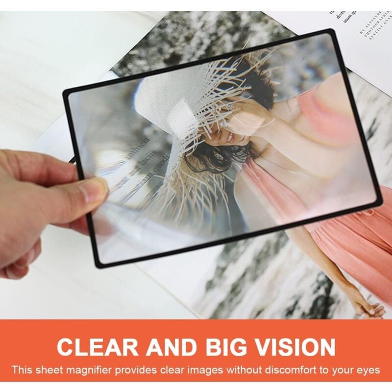 3X (300%) Fresnel Magnifying Glass Sheet - 3 Pieces, 4.70