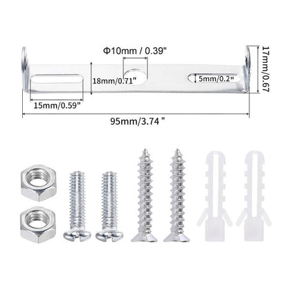 4-pack 95mm Ceiling Light Bracket - Compatible with Chandeliers & Pendant Lights - Holders & Accessories