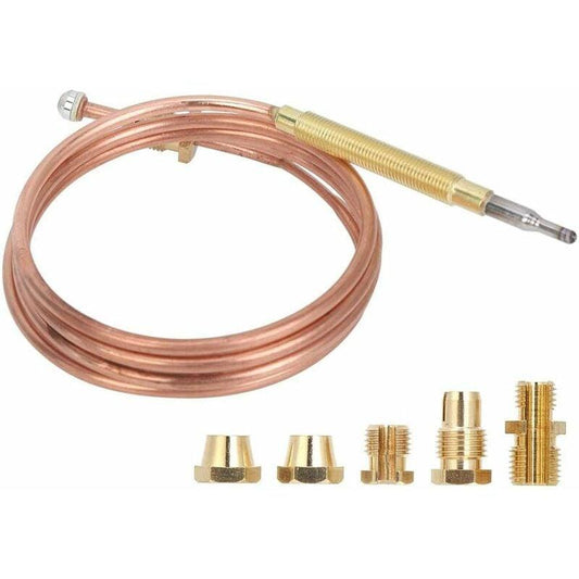 Universal Thermocouple Replacement Kit with Nuts for Gas Ovens Stoves Cooktops Heaters.