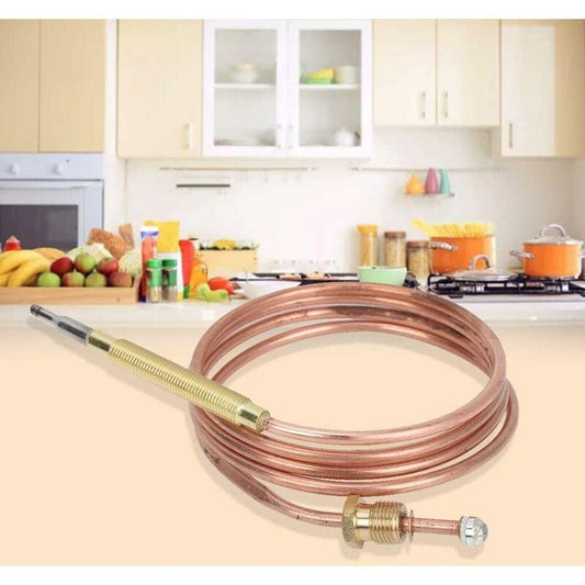 Universal Thermocouple Replacement Kit with Nuts for Gas Ovens Stoves Cooktops Heaters.