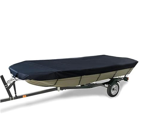 11-13FTï¼420cm*270cm Boat Cover Trailerable Marine Grade 210D grey.