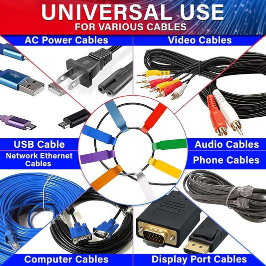 240 pcs Cable Labels, Waterproof Labels - Waterproof Wire Labels, Writable Stickers, Identification Labels, Wire Labels (8 sheets/sheet), Laser Printer Labels, Charger Labels.