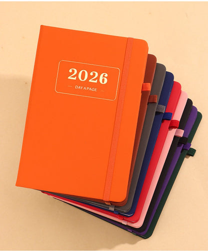 2026 Daily Planner – 2026 Adult Agenda – 1 Day on 1 Page – 365 Day Planner & Notebook – 14.0*20.8cm – Purple