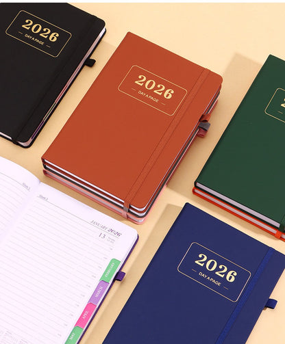 2026 Daily Planner – 2026 Adult Agenda – 1 Day on 1 Page – 365 Day Planner & Notebook – 14.0*20.8cm – Purple