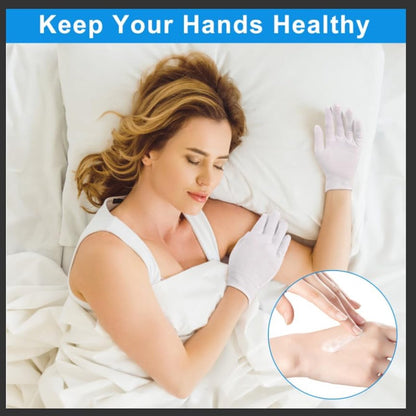 Gloves - 3 pairs - White cotton gloves - Suitable for dry hands - Can be worn while sleeping - High-quality cotton gloves - Unisex white gloves - Gloves with rounded corners