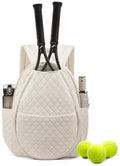 Backpack - Tennis Shoulder-Crossbody Bag - Sports Bag - Waterproof Racket Bag - Suitable for Pickles and Badminton - Off-White