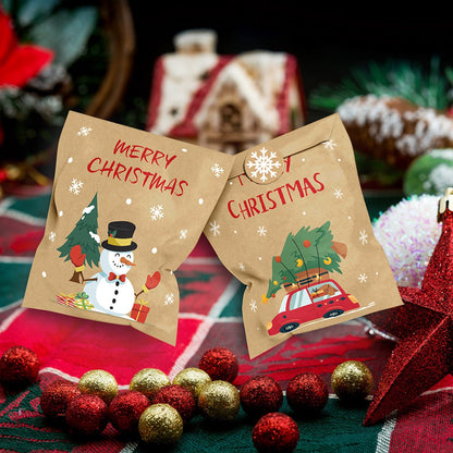 24 pcs - Christmas mini envelopes - paper bags - Christmas decorations and packaging - gift bags - Christmas storage bags