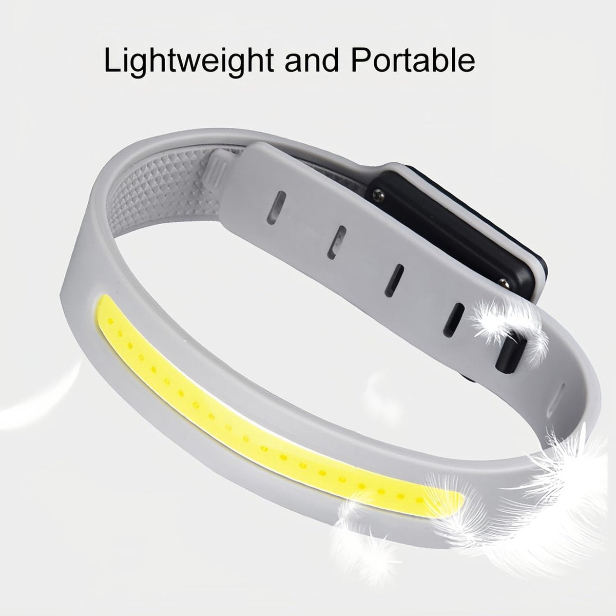 Lamp - Running Lamp - Bicycle Lamp - With reflective arm and wrist strap - 3 light modes - Rechargeable - Flashing outdoor lamp, a safe choice for running, jogging, cycling and walking in the dark..
