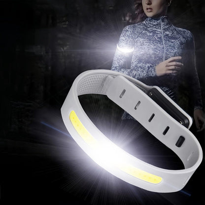 Lamp - Running Lamp - Bicycle Lamp - With reflective arm and wrist strap - 3 light modes - Rechargeable - Flashing outdoor lamp, a safe choice for running, jogging, cycling and walking in the dark..