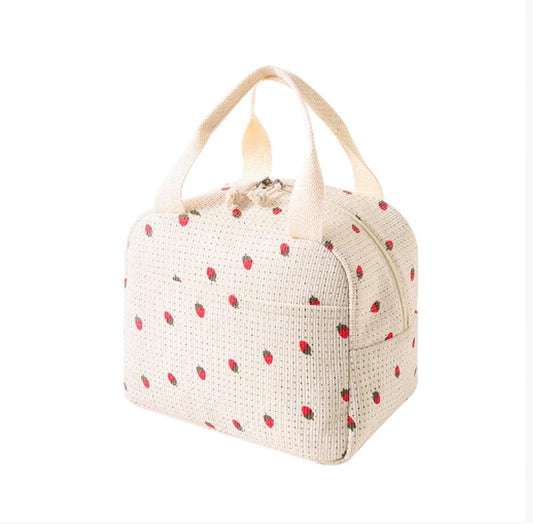 Cooler Bags - Lunch Bag - Handle Strap - Cooler Bag - Lunch Bag - Insulated Cooler Bag - Picnic Bag - 25.5*21*17cm - Suitable for work, office, travel and picnicsï¼Whiteï¼.