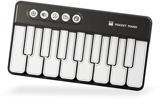 Mini Keyboard Piano - Piano for Kids - Toys for Children - Educational Toys - Portable Pocket Piano - Black.