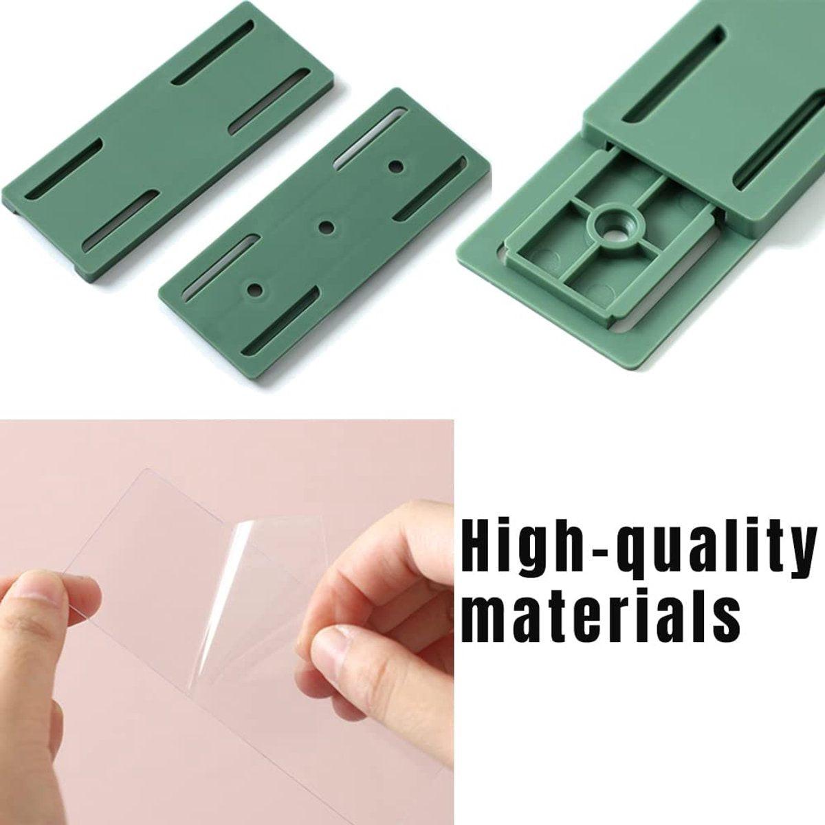 Self-adhesive - Desk socket holder - No perforation - Self-adhesive socket holder - Cable management - No perforation surge protection - Power strip holder bracket (4 pieces).
