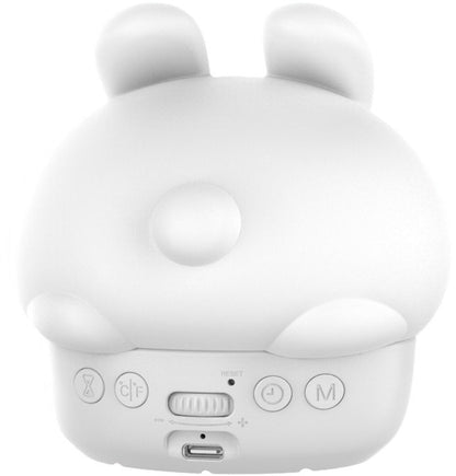 Children's Night Light - Table Lamp for Bedroom - Cute Rabbit Shape - Cartoon Bedside Lamp - Baby Night Light (White)