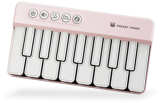 Mini Keyboard Piano - Piano for Kids - Toys for Children - Educational Toys - Portable Pocket Piano - Pink.
