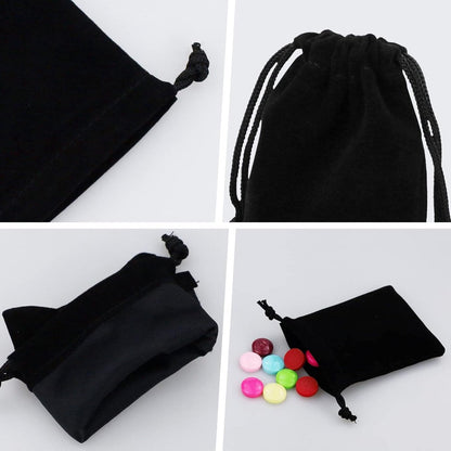 10-pack jewelry pouches - velvet - drawstring gift bags - drawstring bags - 9 cm x 7 cm