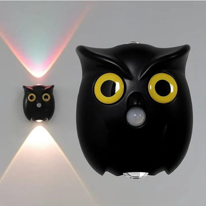 Night Light - Mood Lamp - LED Lighting - Night Lamp - LED Cabinet Light and Stair Light with Sensor - Two-tone - USB Rechargeable Night Light - Magnetic Mounting - For Children's Room, Bedroom, Hallway or Corridor, etc. (Black)