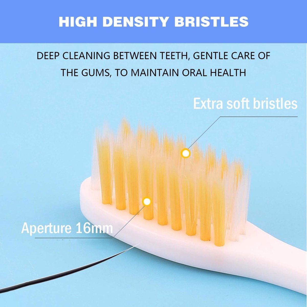 4-pack toothbrushes - Travel toothbrushes - Foldable toothbrushes - Foldable travel toothbrushes - Portable soft toothbrushes - Easy to carry