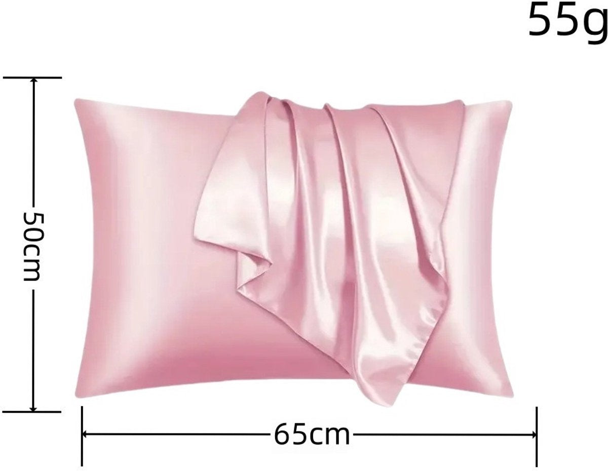 Hair Rollers - 12-Piece - Heatless Curling Iron - Heatless Curls - Curls without Heat - Includes Hair Clip and Satin Sleep Cap (Pink)