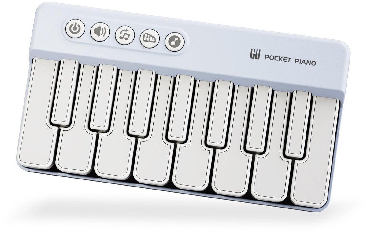 Mini Keyboard Piano - Piano for Kids - Toys for Children - Educational Toys - Portable Pocket Piano - Blue.