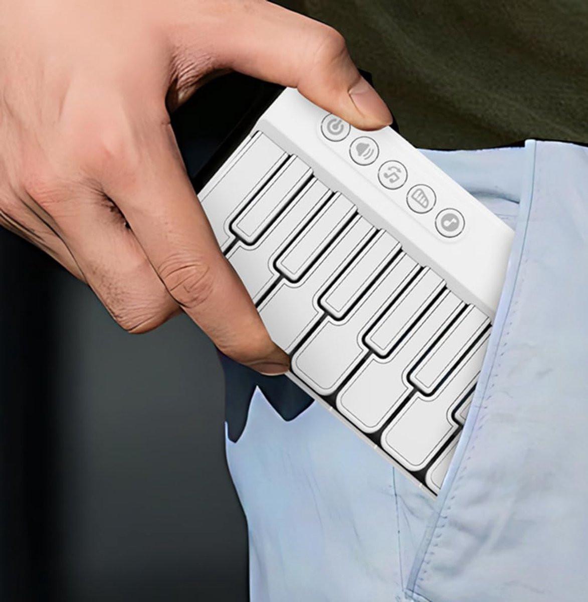 Mini Keyboard Piano - Piano for Kids - Toys for Children - Educational Toys - Portable Pocket Piano - Blue.