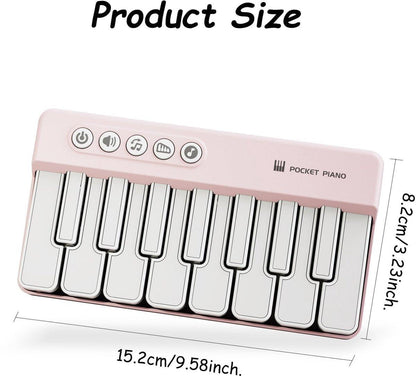 Mini Keyboard Piano - Piano for Kids - Toys for Children - Educational Toys - Portable Pocket Piano - Blue.
