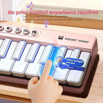 Mini Keyboard Piano - Piano for Kids - Toys for Children - Educational Toys - Portable Pocket Piano - Blue.