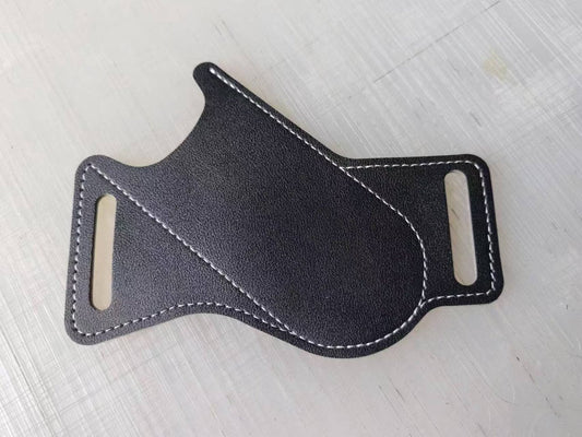 Waist Pack - Belt Holster for Folding Knife - Hip Tool Holster - Waist Pack for 5" Folding Knife - Black.