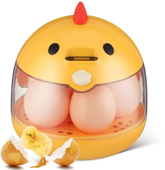Incubator - Egg incubator | Incubator with a capacity of 4 eggs - with automatic temperature and humidity control - suitable for hatching eggs of chickens, ducks, geese, quails, parrots and other poultry.