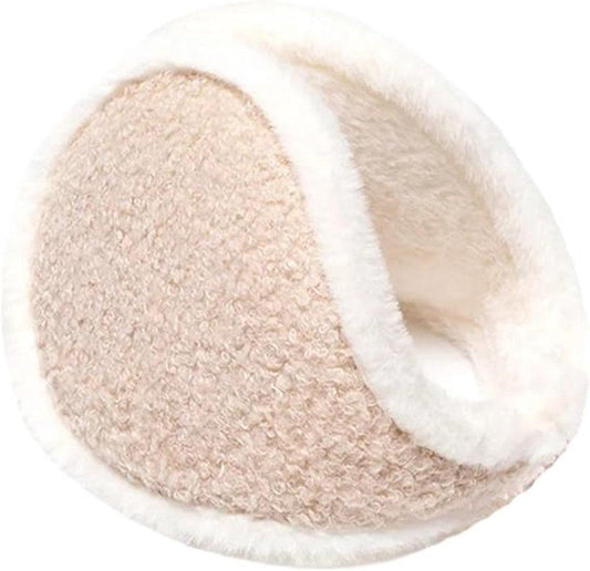 Earmuffs - Windproof and warm earmuffs - Extra thick earmuffs - Winter outdoor essentials (Beige).
