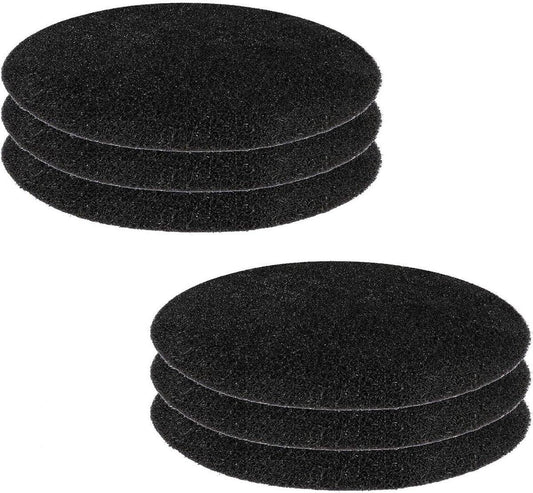 Kitchen Compost Bin Filters - 6-Pack Replacement Countertop Compost Bin Filters - Round 6.7 Inches.