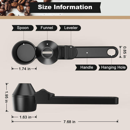 Coffee Scoop â Measuring Spoon â Coffee Accessories â Coffee Measuring Spoon | A Spoon with a Funnel â Scoops â Coffee Scoop.