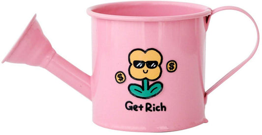 Casting Kettle - Iron Garden Small Household Casting Kettle - Bucket - Tulip - Pink.