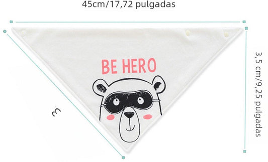 5-pack waterproof triangular baby bandanas - for boys and girls - fashionable cotton unisex bibs.