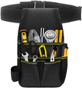 Tool Bag - Hardware Tool Bag - Hardware Storage Bag - Waist Bag - Small Oxford Canvas Tool Bag - with Adjustable Nylon Waist Strap, Suitable for Electricians, Carpenters, and Repair Technicians..