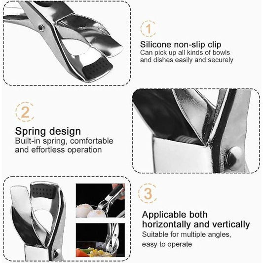 Anti-burn clip - two-piece plate clip - insulation material for the air fryer handle.