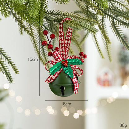 Decoration Christmas Bell Accessories with Bow - Wind Chime Pendant - Home Decoration (4 pieces)