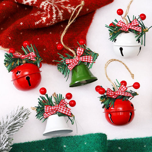 Christmas Bells - 6 - Christmas Tree Decorations - Metal Bells - Christmas Decorations - DIY Metal Bell Hangers