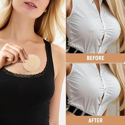 80 Invisible Nipple Shields - Disposable Nipple Shields - Nipple Shields for Women - Breathable Breast Shields - Unisex Nipple Shields - Round and Plum Shape - Off White - One Size.