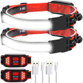 Headlamp LED Rechargeable - Headlight - 2-Pack Rechargeable LED Headlamp - 230Â° Wide Angle Lighting - High Lumens, 3 Modes - Lightweight Headlamp - Suitable for Running, Cycling, Camping.