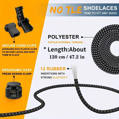 Sneaker Laces 120CM suitable for Sneakers - Elastic laces without a knot - Suitable for students and adults - With strong buckle and quick-release function (Light gray)