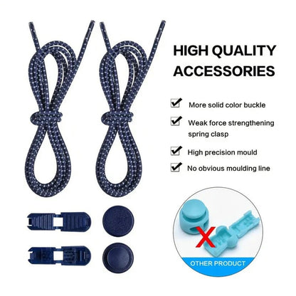 Sneaker Laces 120CM suitable for Sneakers - Elastic laces without a knot - Suitable for students and adults - With strong buckle and quick-release function (Light gray)