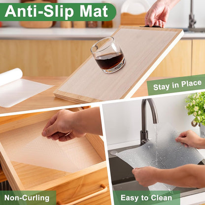 30*300cm non-stick coated shelves - waterproof and oil-resistant - thickened - easy to clean and cut - drawer insert - suitable for refrigerators, desks, cabinets, kitchens