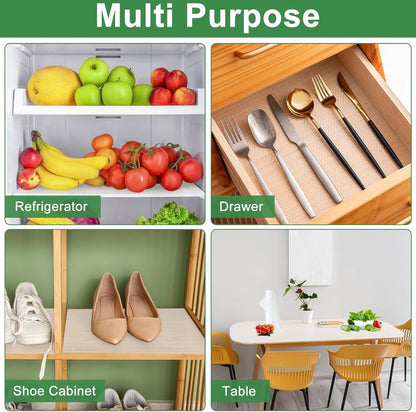 30*300cm non-stick coated shelves - waterproof and oil-resistant - thickened - easy to clean and cut - drawer insert - suitable for refrigerators, desks, cabinets, kitchens