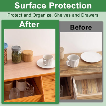 30*300cm non-stick coated shelves - waterproof and oil-resistant - thickened - easy to clean and cut - drawer insert - suitable for refrigerators, desks, cabinets, kitchens
