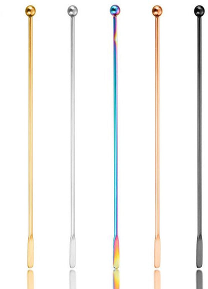 5 304 stainless steel coffee yogurt honey stirrers - bar juice - cocktail - creative cocktail sticks