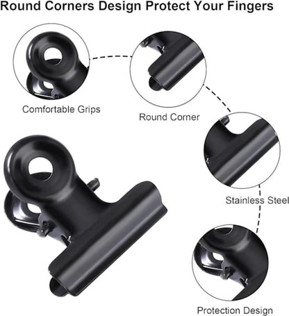 Metal Clip - Office Supplies - Paper - Receipt - Label - Bag - Shop - Office - Reusable.