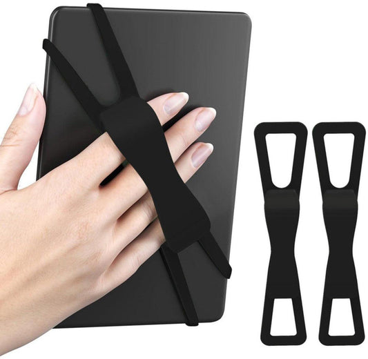 2-Pack Hand Rests for E-Readers & Tablets - Non-Slip & Comfortable to Hold - Suitable for 4.7-8 Inch Screens - Black + Black.