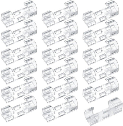 Transparent Cable Clips Self-Adhesive â Cable Organizer â 120 pieces â Cable Tray â Cable Ties â Cable Lock â Desk Organizers â Organizer â Cable Trays â Cable Management â Clips â Ties.