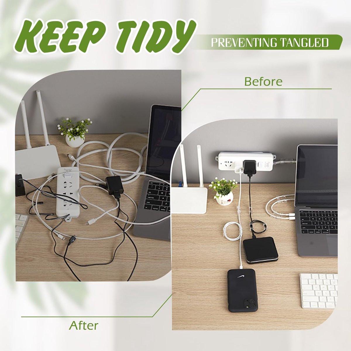 Transparent Cable Clips Self-Adhesive â Cable Organizer â 120 pieces â Cable Tray â Cable Ties â Cable Lock â Desk Organizers â Organizer â Cable Trays â Cable Management â Clips â Ties.